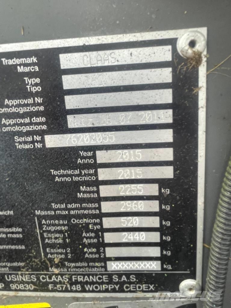 CLAAS Rollant 350 RC Lisy na okrúhle balíky