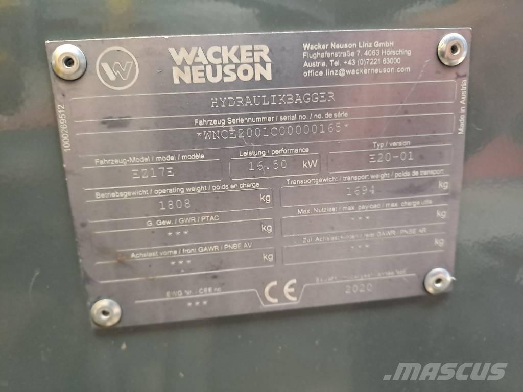 Wacker Neuson EZ17e Pásové rýpadlá