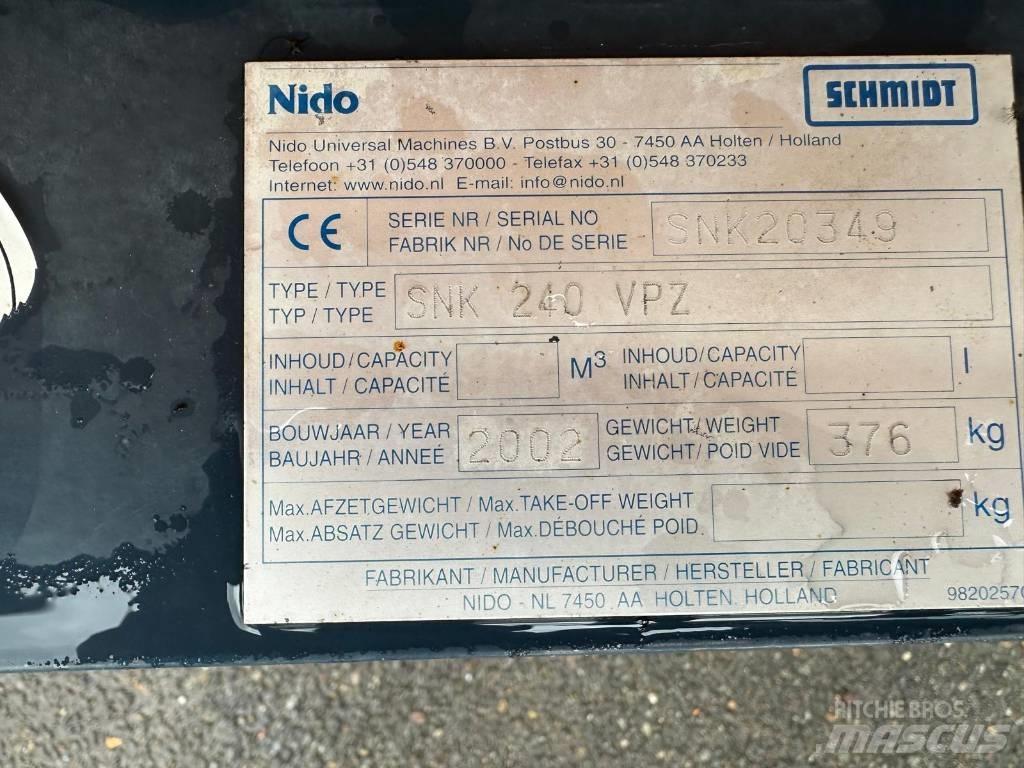 Nido SNK240VPZ Snežné pluhy, predné snežné radlice
