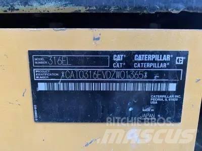 CAT 316 EL Pásové rýpadlá