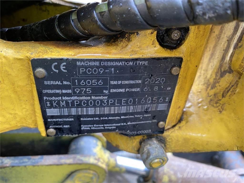 Komatsu PC09-1 Kolesové rýpadlá
