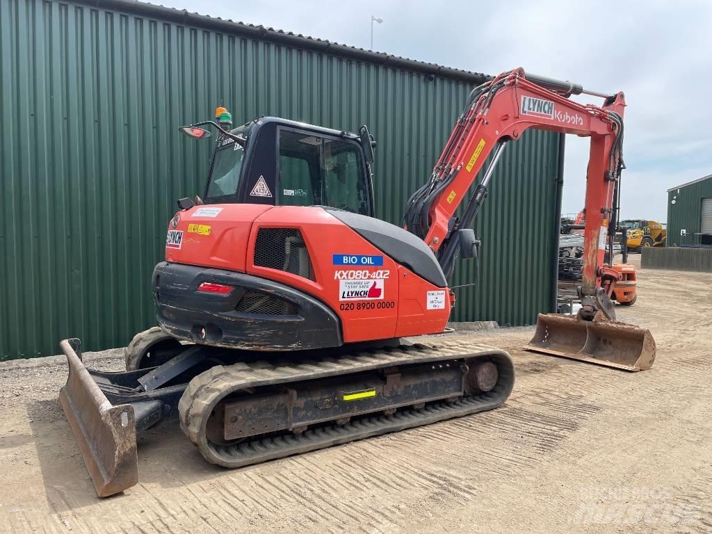 Kubota KX 080 Midi rýpadlá 7 t - 12 t