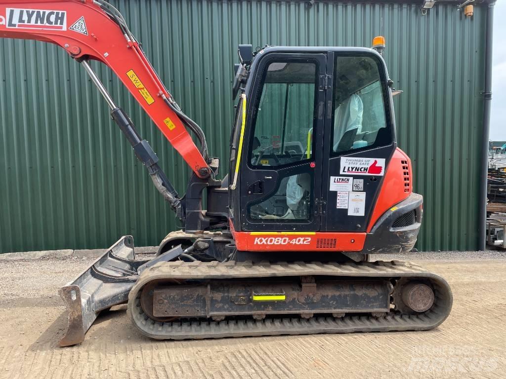 Kubota KX 080 Midi rýpadlá 7 t - 12 t