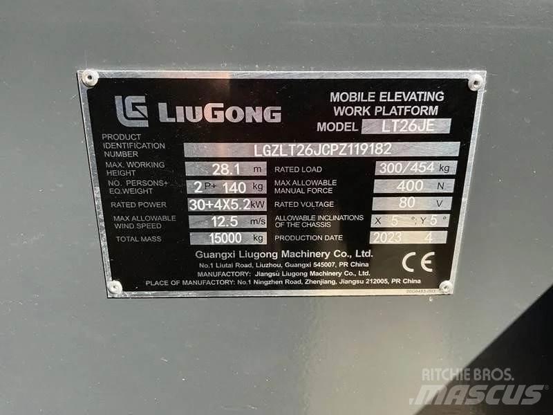 LiuGong LT26JE-li Kĺbové plošiny