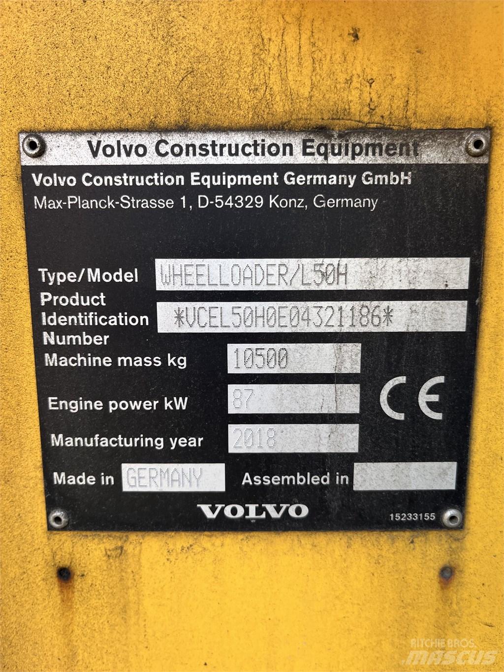 Volvo L 50 H Kolesové nakladače