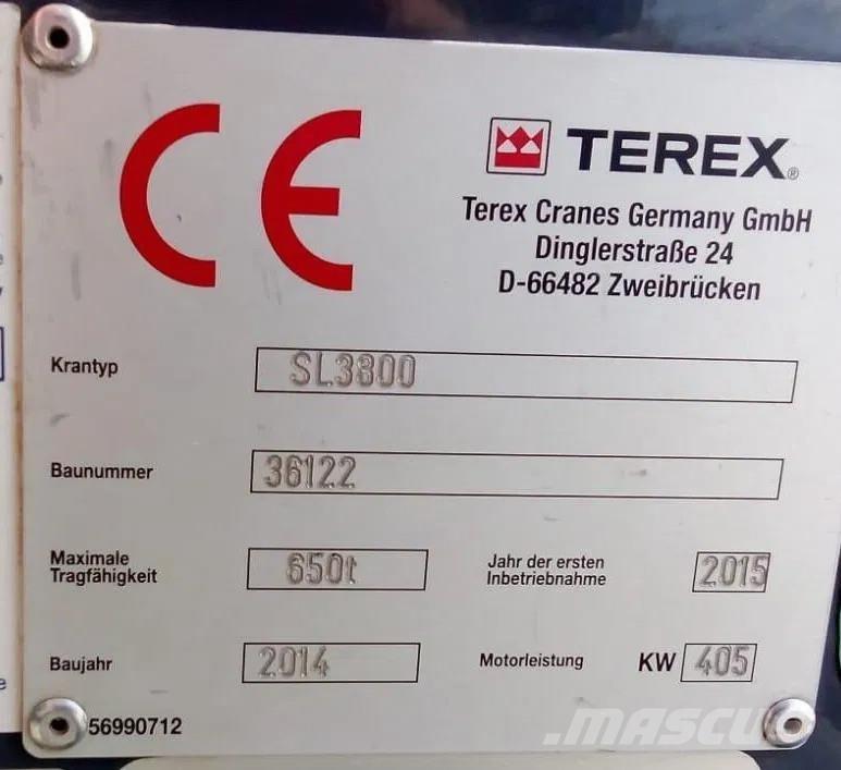 Terex SL 3800 Pásové žeriavy