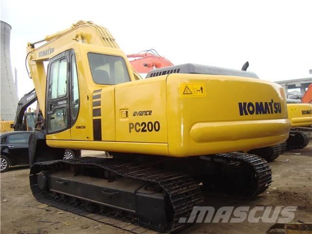 Komatsu PC 200 Pásové rýpadlá