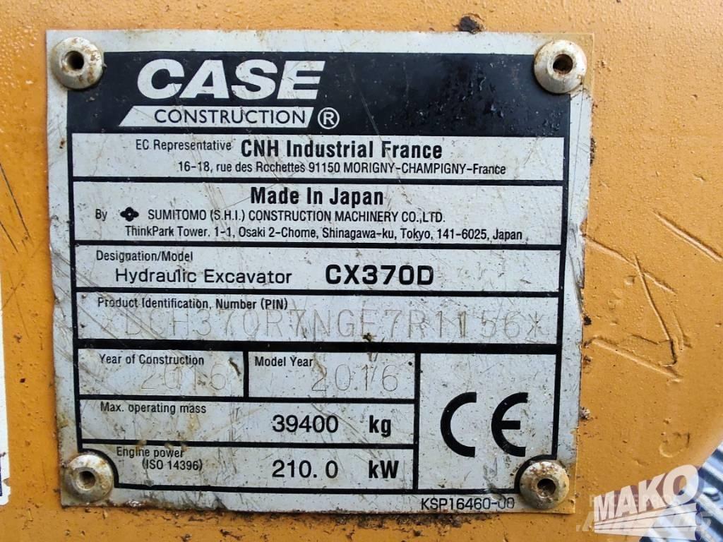 CASE CX 370 Pásové rýpadlá