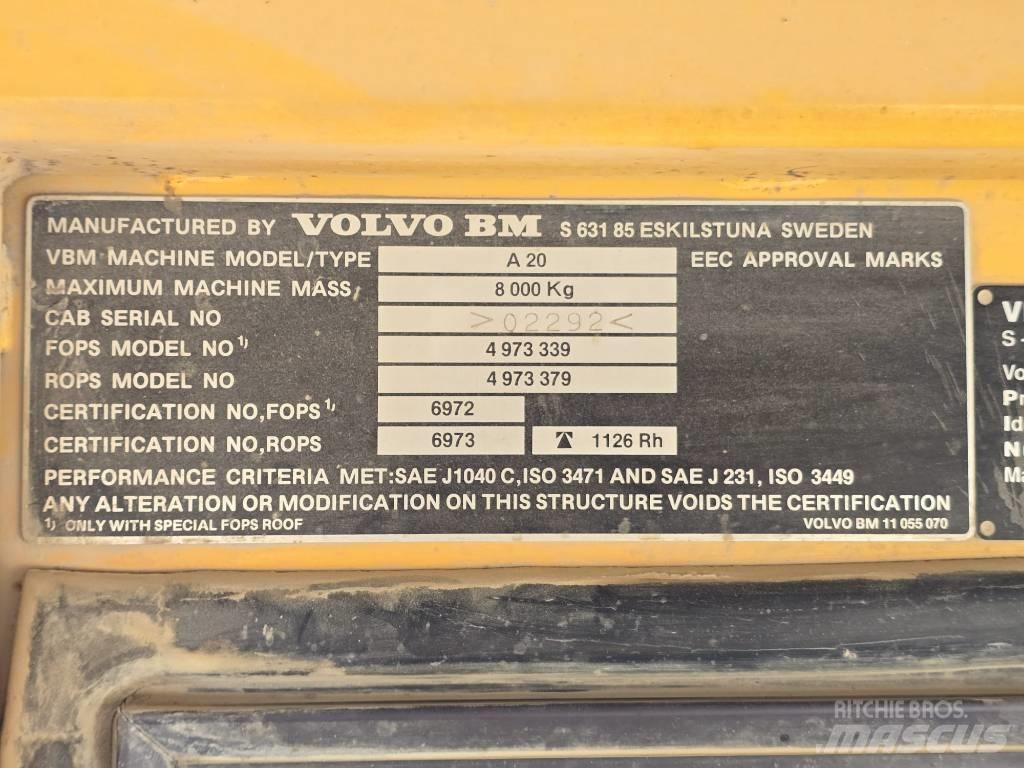 Volvo BM A 20 Stavebné sklápače