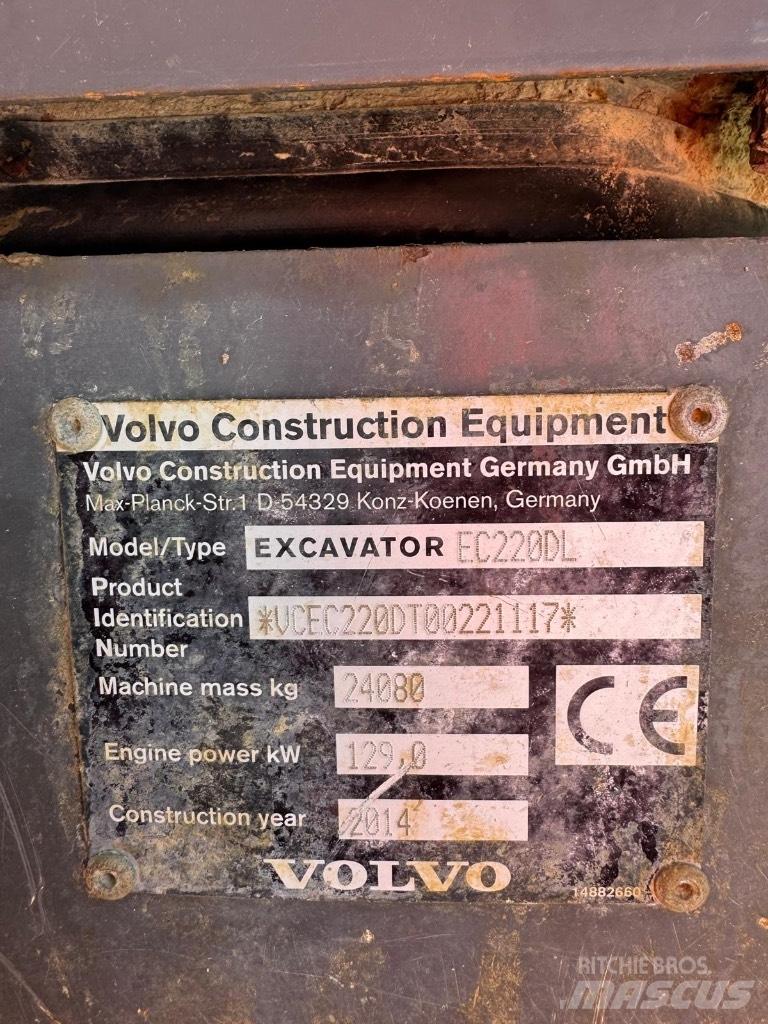Volvo EC 220 DL Pásové rýpadlá