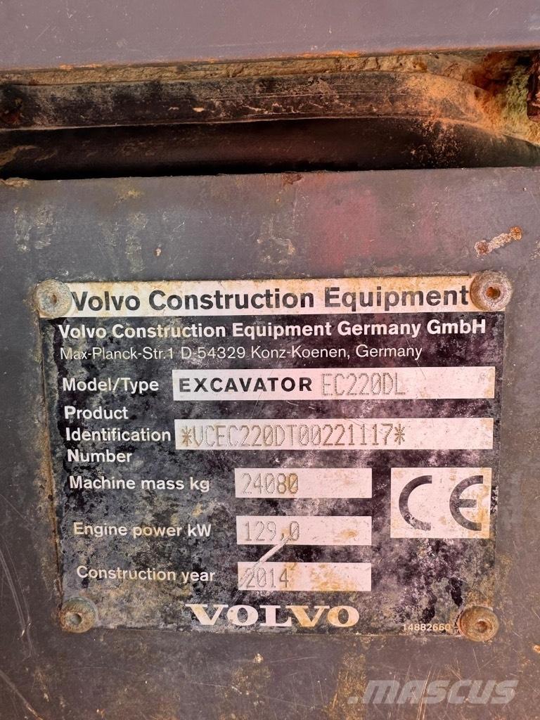 Volvo EC 220 DL Pásové rýpadlá