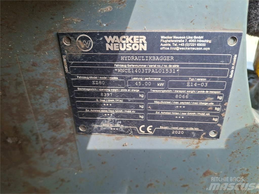 Wacker Neuson EZ80 Pásové rýpadlá