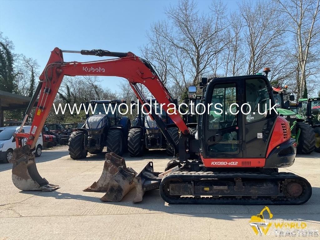 Kubota KX 080-4 Midi rýpadlá 7 t - 12 t