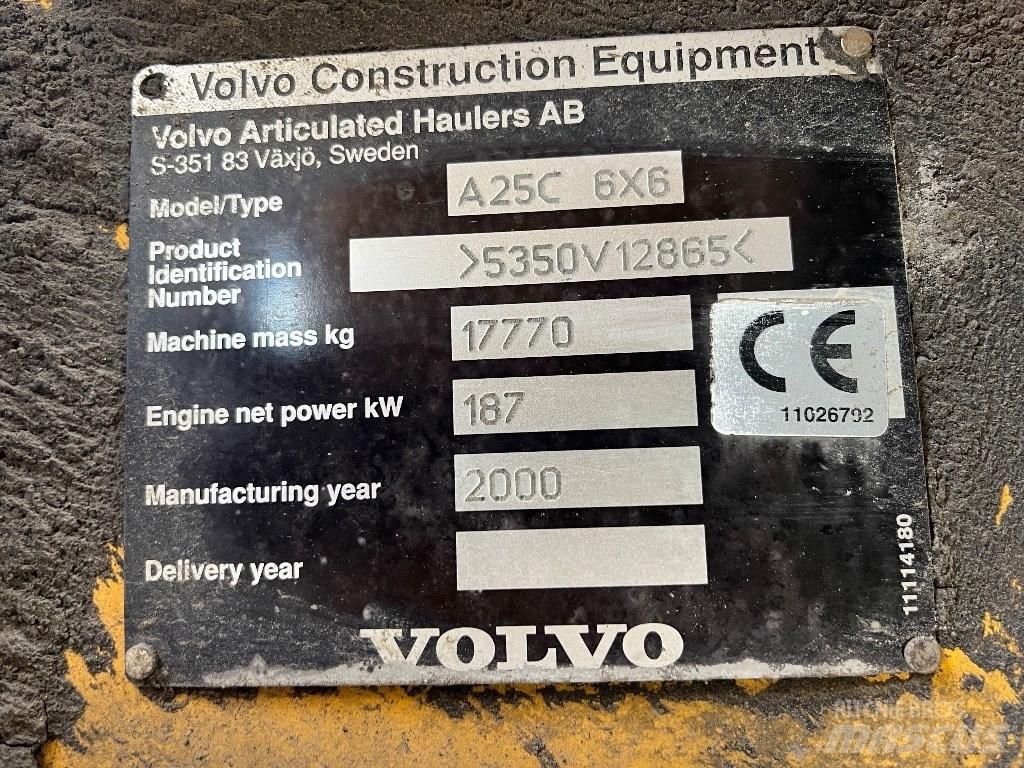 Volvo A25c Kĺbové nákladné autá