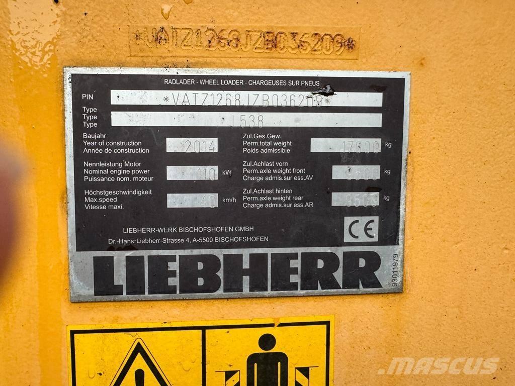 Liebherr L 538 Kolesové nakladače