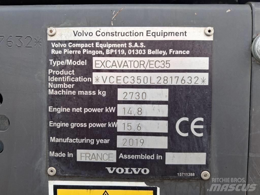 Volvo EC 35 Mini rýpadlá < 7t