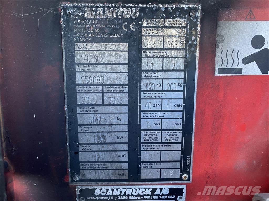 Manitou 140SC Nožnicové zdvíhacie plošiny