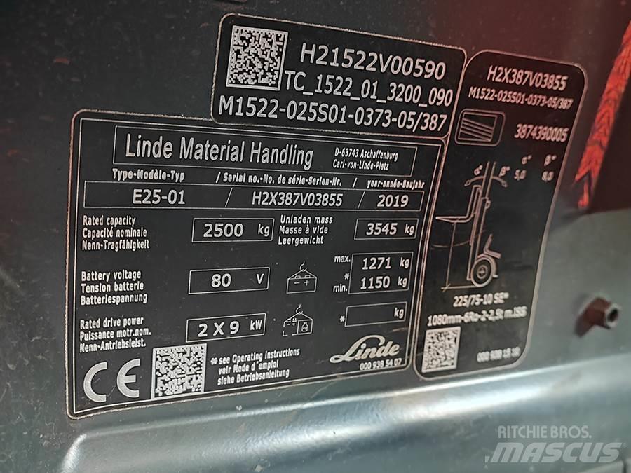 Linde E25-01 Akumulátorové vozíky