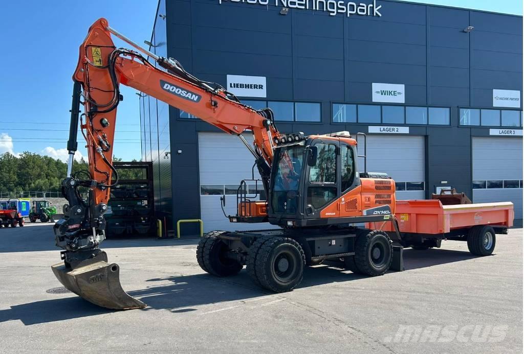 Doosan DX 140 W-5 Kolesové rýpadlá