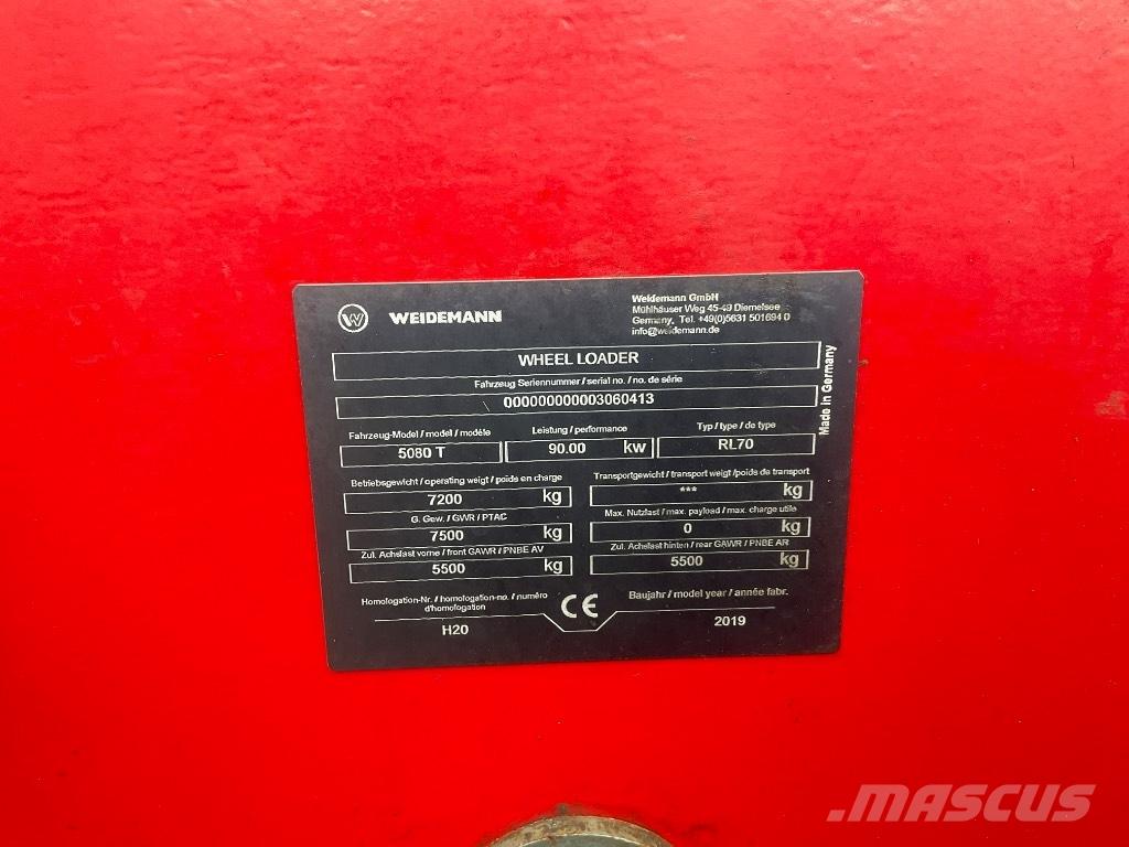 Weidemann 5080T Teleskopické kolesové nakladače