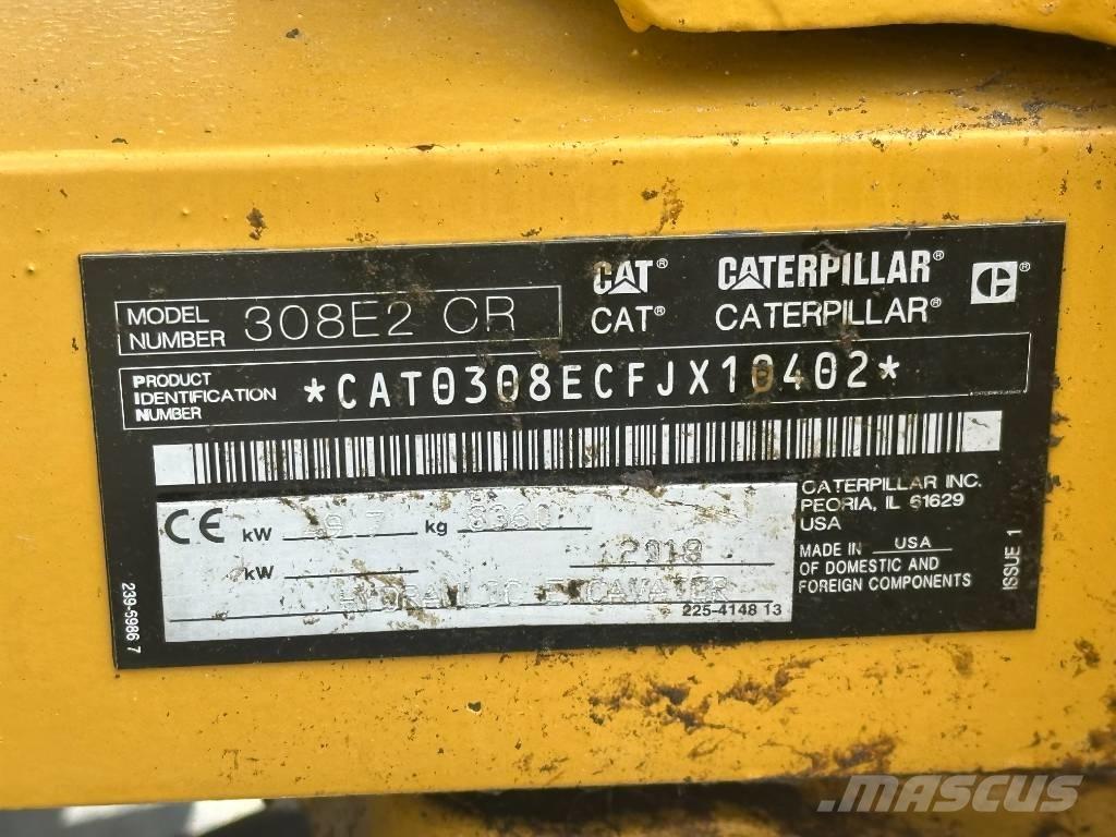 CAT 308 E 2 CR Midi rýpadlá 7 t - 12 t