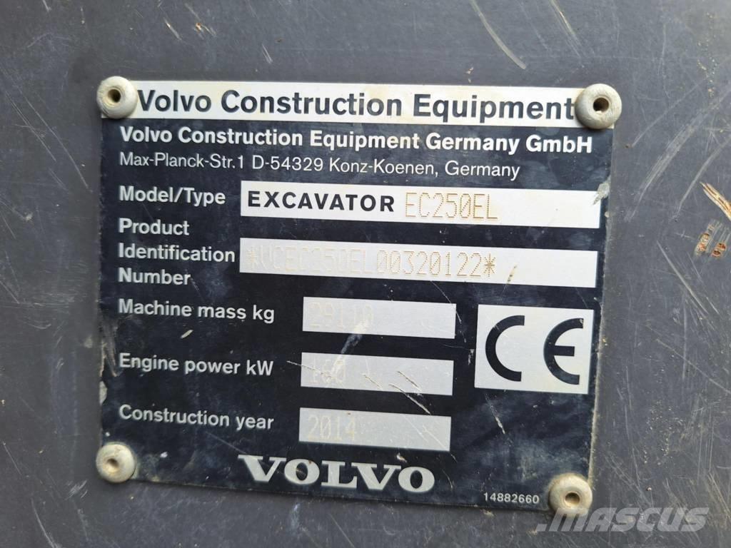 Volvo EC 250 EL Pásové rýpadlá