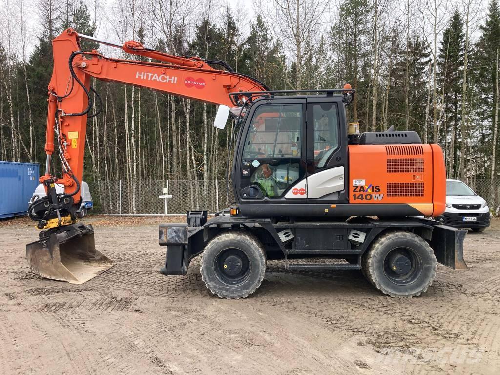 Hitachi ZX 140 W-5B Kolesové rýpadlá