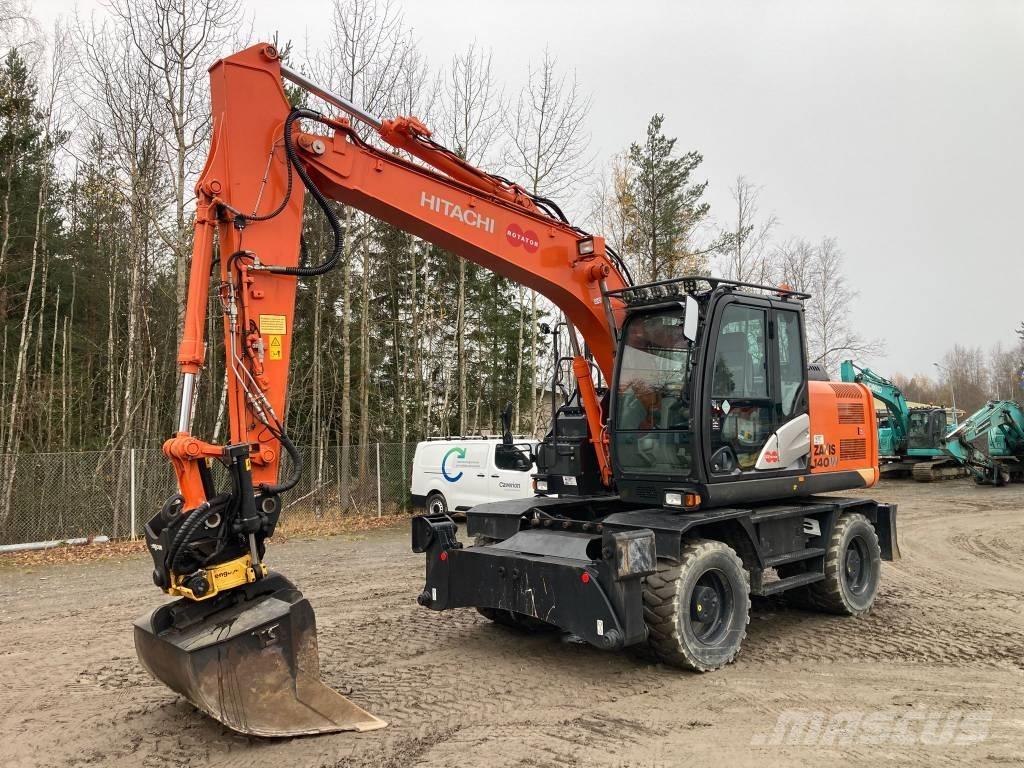Hitachi ZX 140 W-5B Kolesové rýpadlá