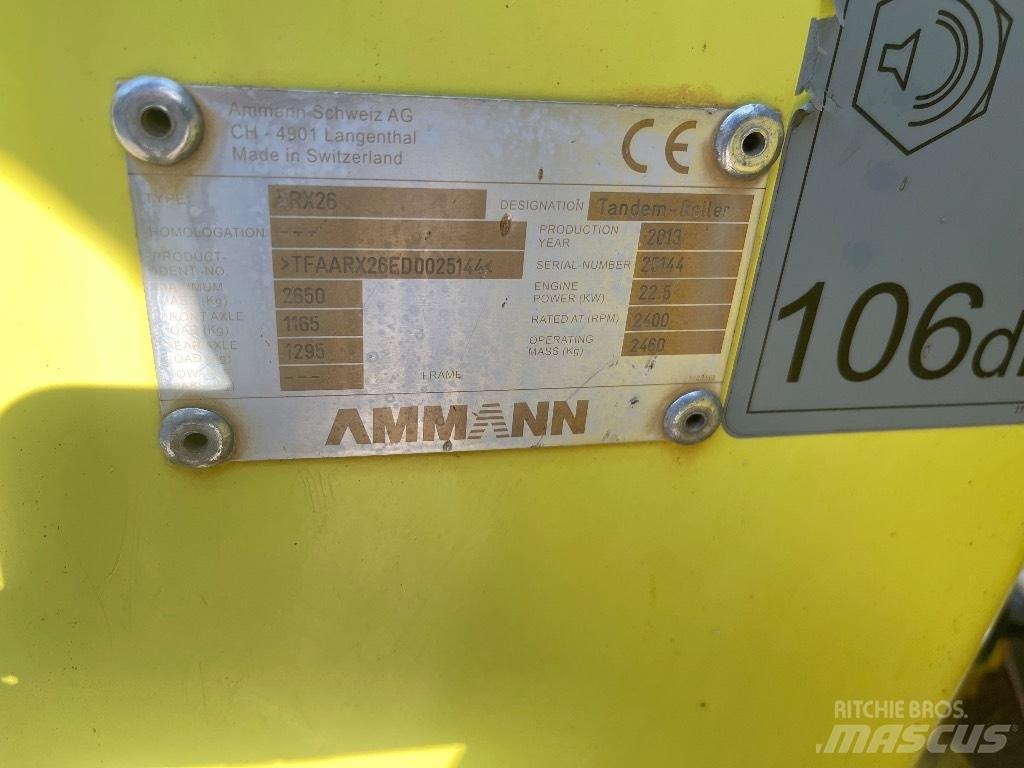 Ammann ARX 26 Tandemové valce