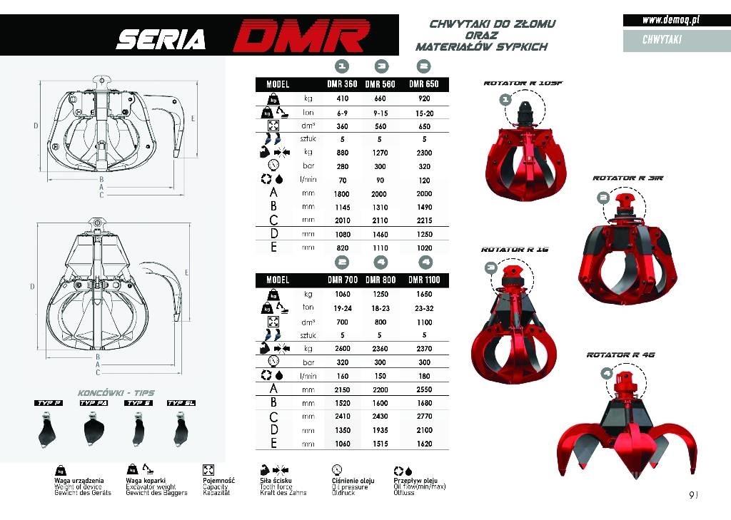  DEMOQ DMR700 Drapáky