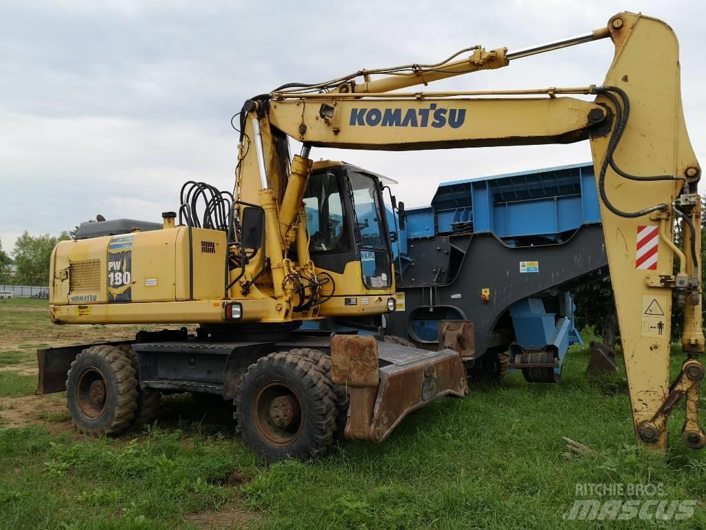 Komatsu PW 180 Kolesové rýpadlá