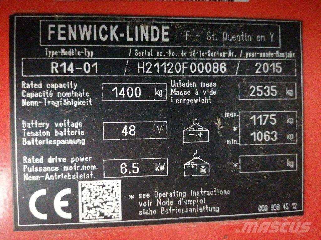 Linde R14-01 Retraky