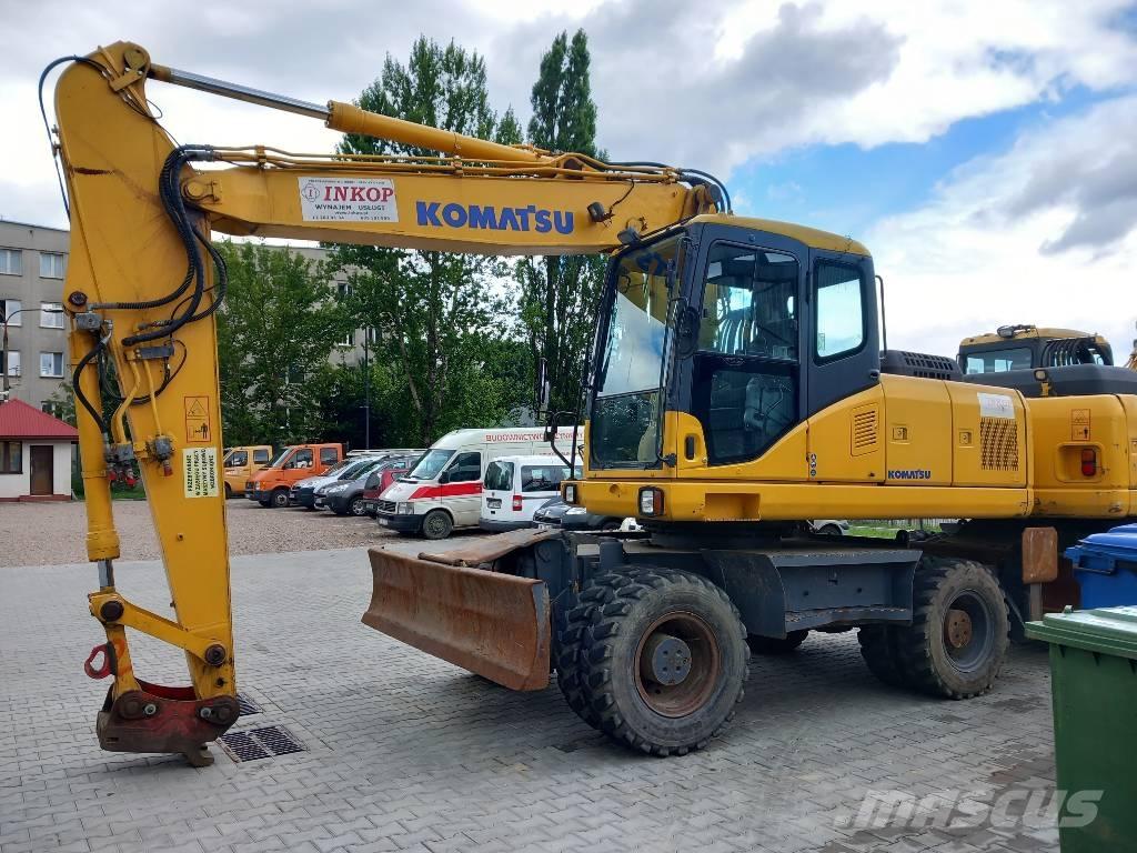 Komatsu PW 180-7EO Kolesové rýpadlá