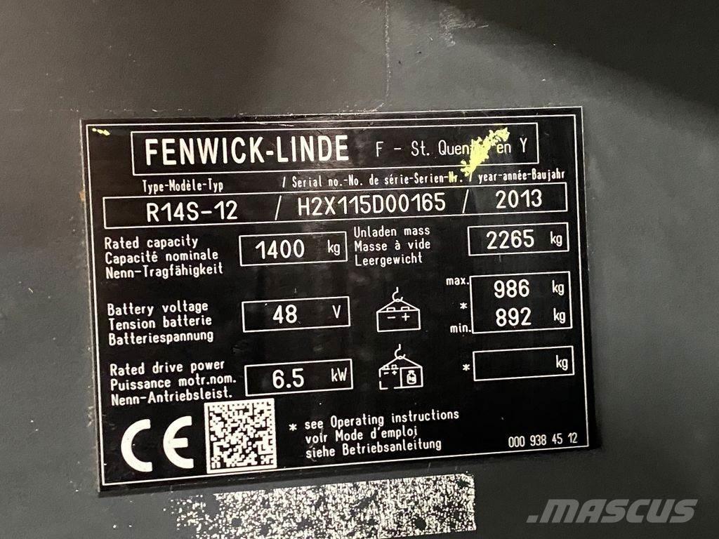 Linde R14S-12 Retraky