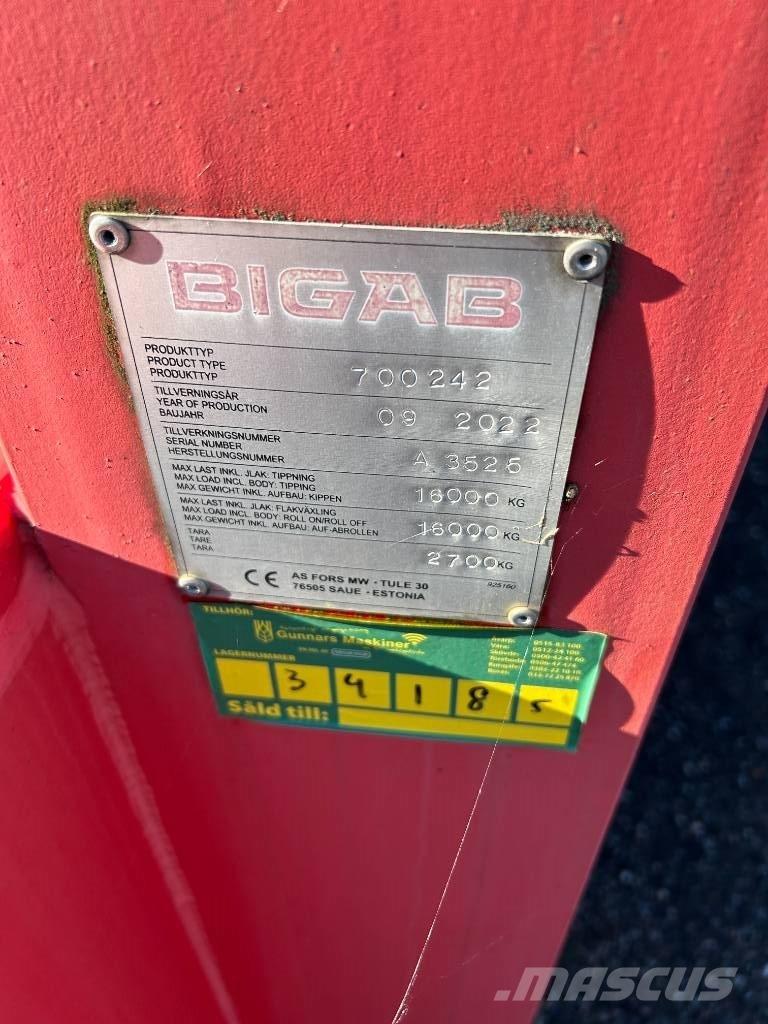 Bigab 242 SCHAKTFLAK Kontajnerové prívesy