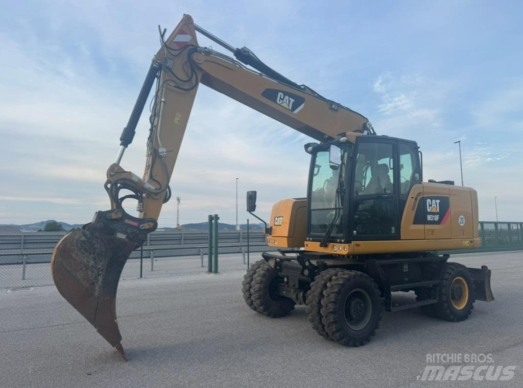 CAT M 318 F Kolesové rýpadlá