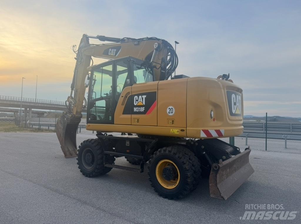 CAT M 318 F Kolesové rýpadlá