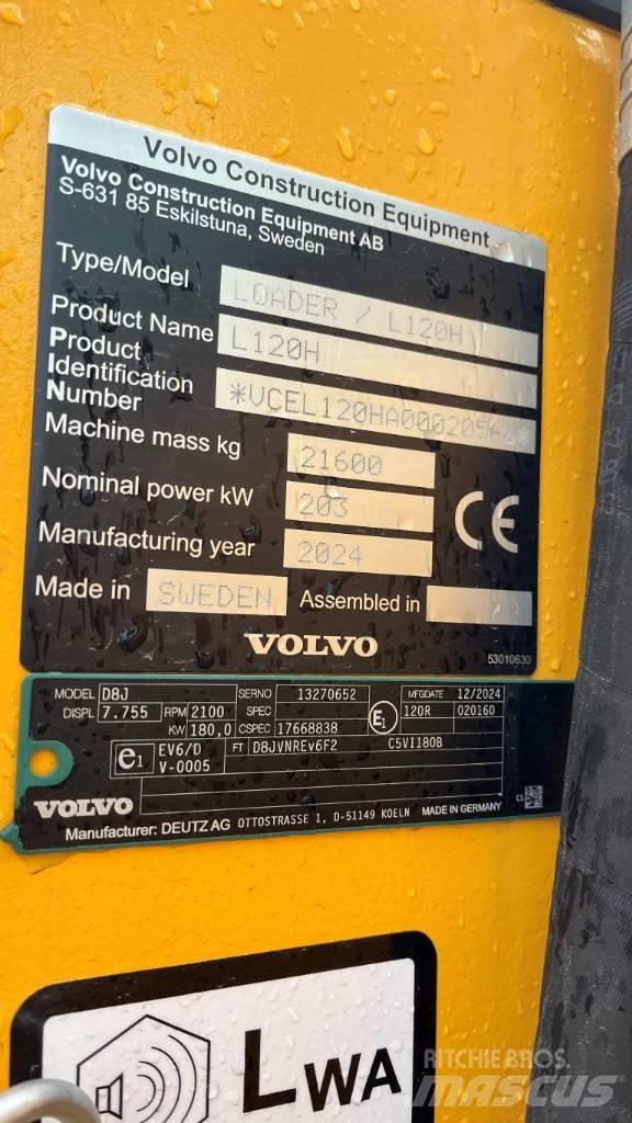 Volvo L120H Kolesové nakladače