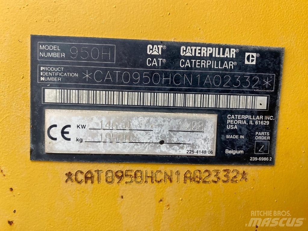 CAT 950 H Kolesové nakladače