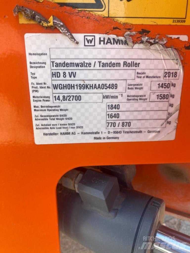 Hamm HD8VV Tandemové valce