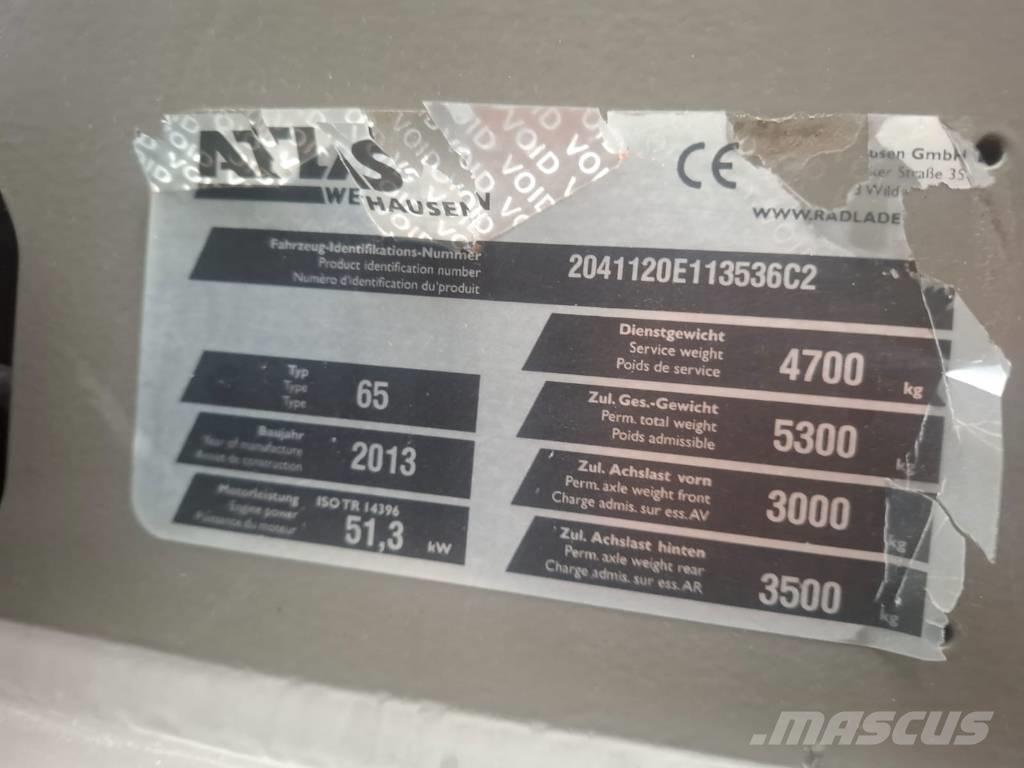 Atlas 65 Kolesové nakladače