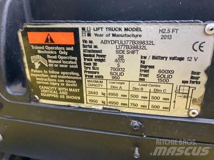 Hyster H2.5Ft Ručne vedené vysokozdvižné vozíky