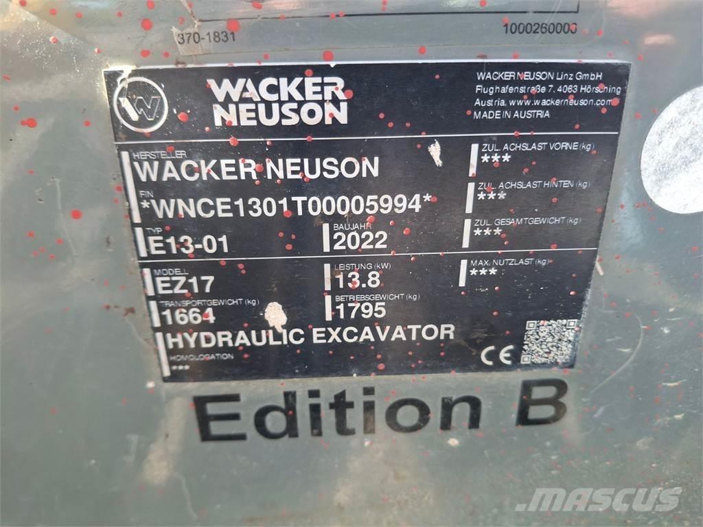 Wacker Neuson EZ17 Pásové rýpadlá