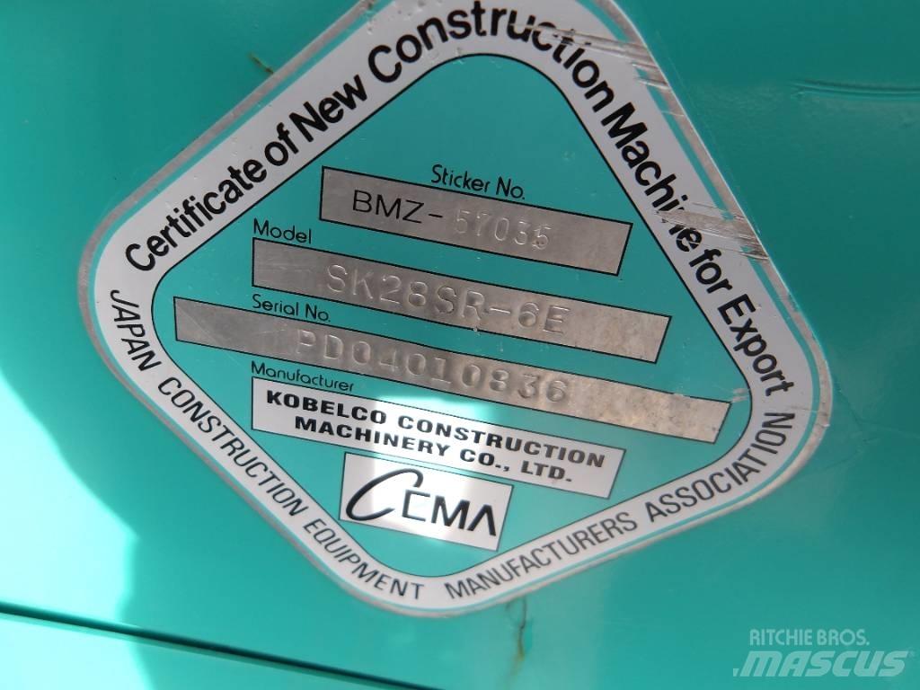 Kobelco SK 28 SR Mini rýpadlá < 7t