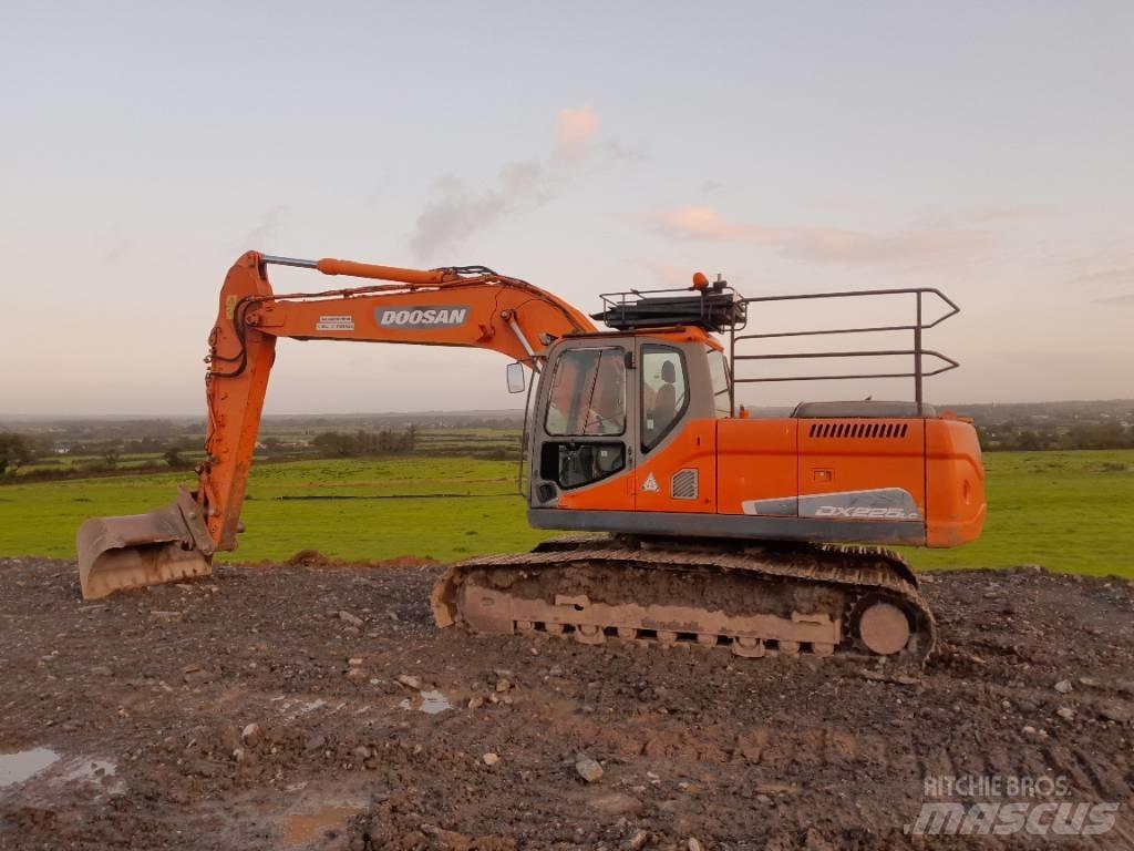 Doosan DX 225 Pásové rýpadlá