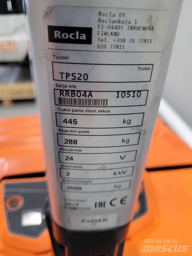 Rocla TPS20 Nízkozdvižný vozík s plošinou