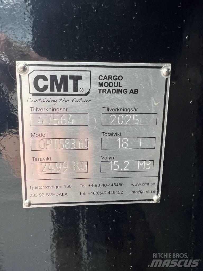 CMT Schaktflak 15m3 odnímateľné