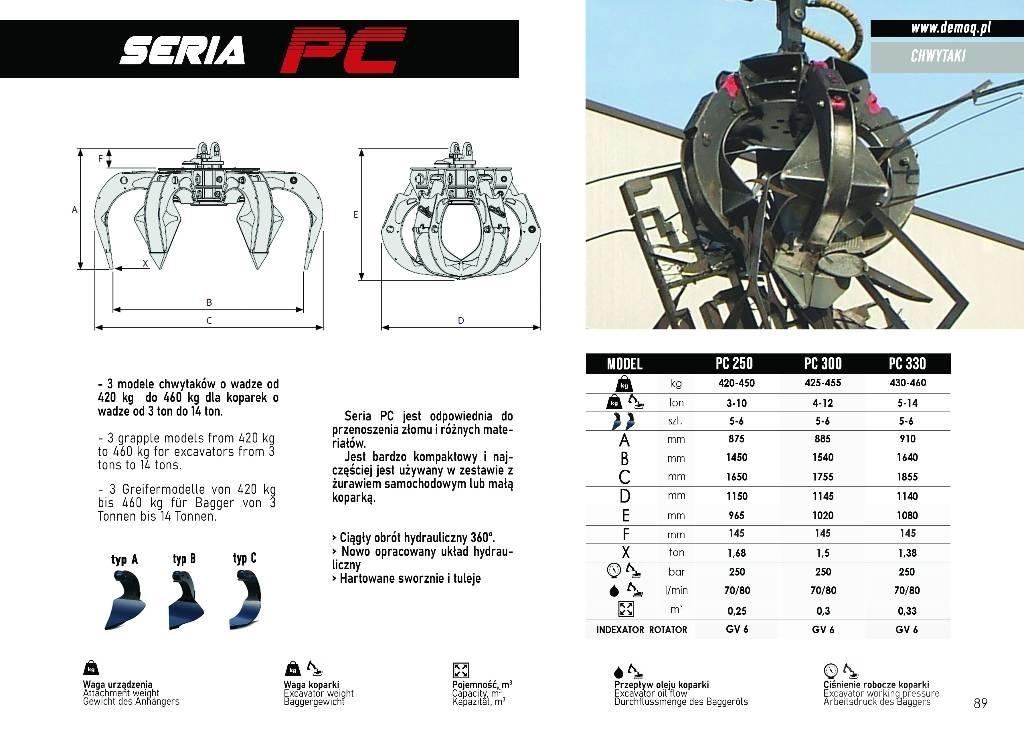  DEMOQ PC300 Drapáky
