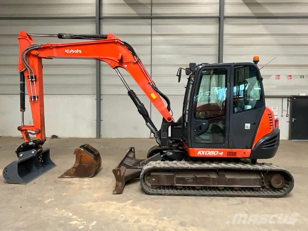 Kubota KX 080-4 Midi rýpadlá 7 t - 12 t