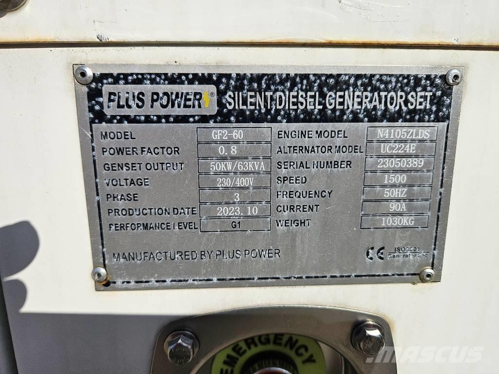 Plus Power GF2-60 Naftové generátory